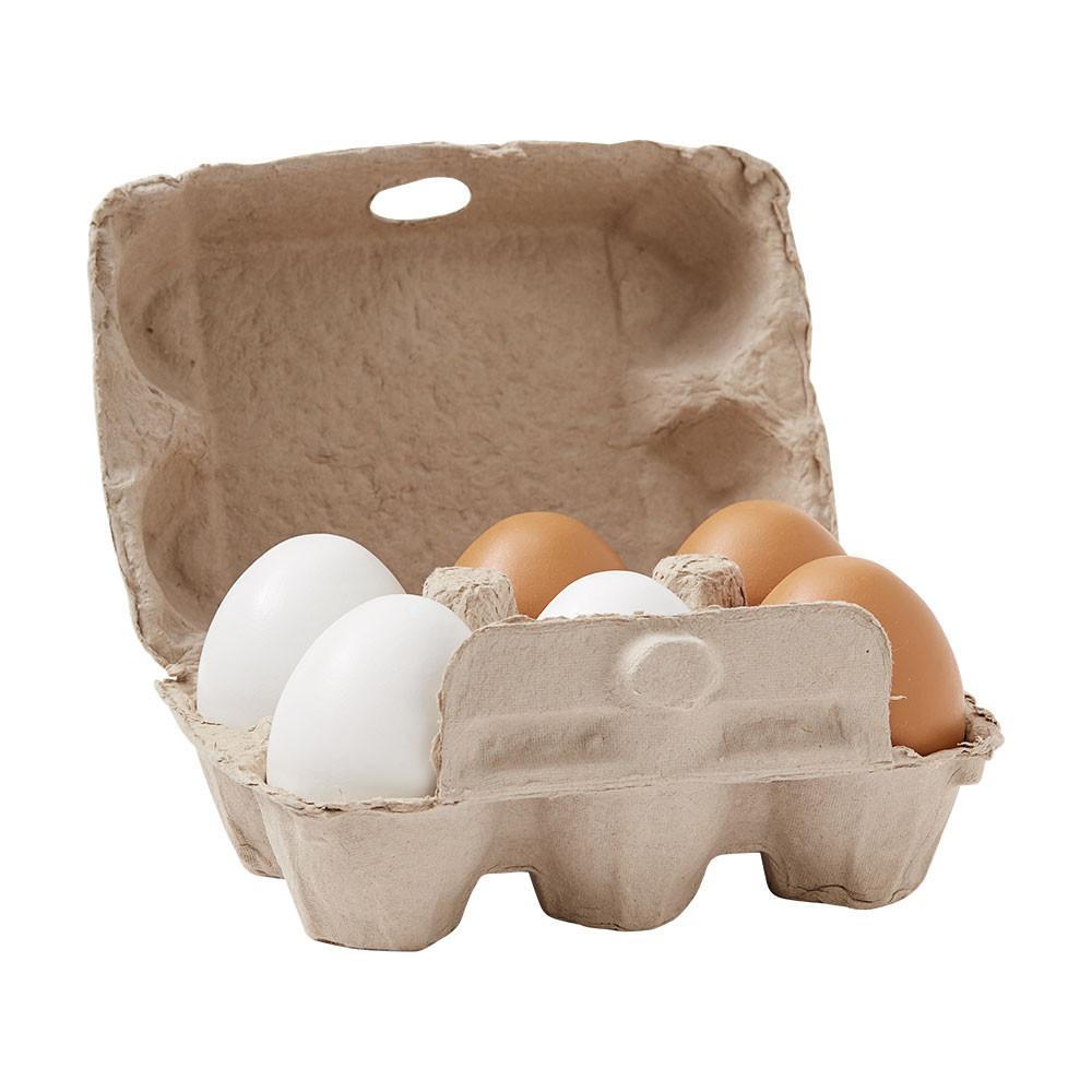 Kid's Concept Houten eitjes 6stuks