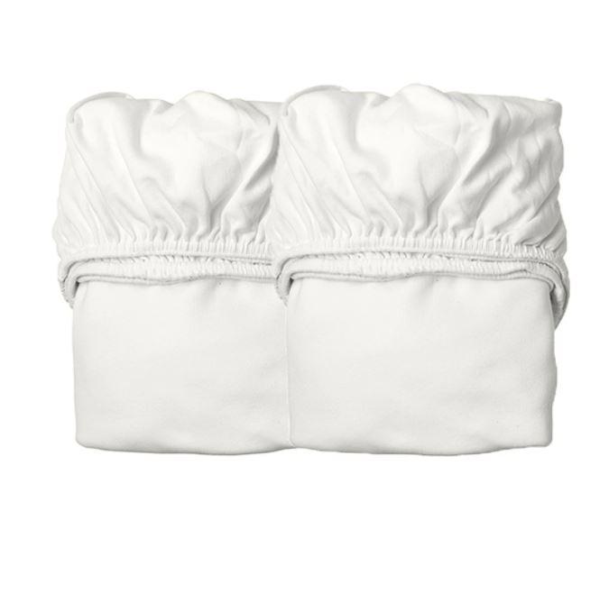 Leander Ledikant Hoeslaken 60x115+15cm 2stuks | Snow