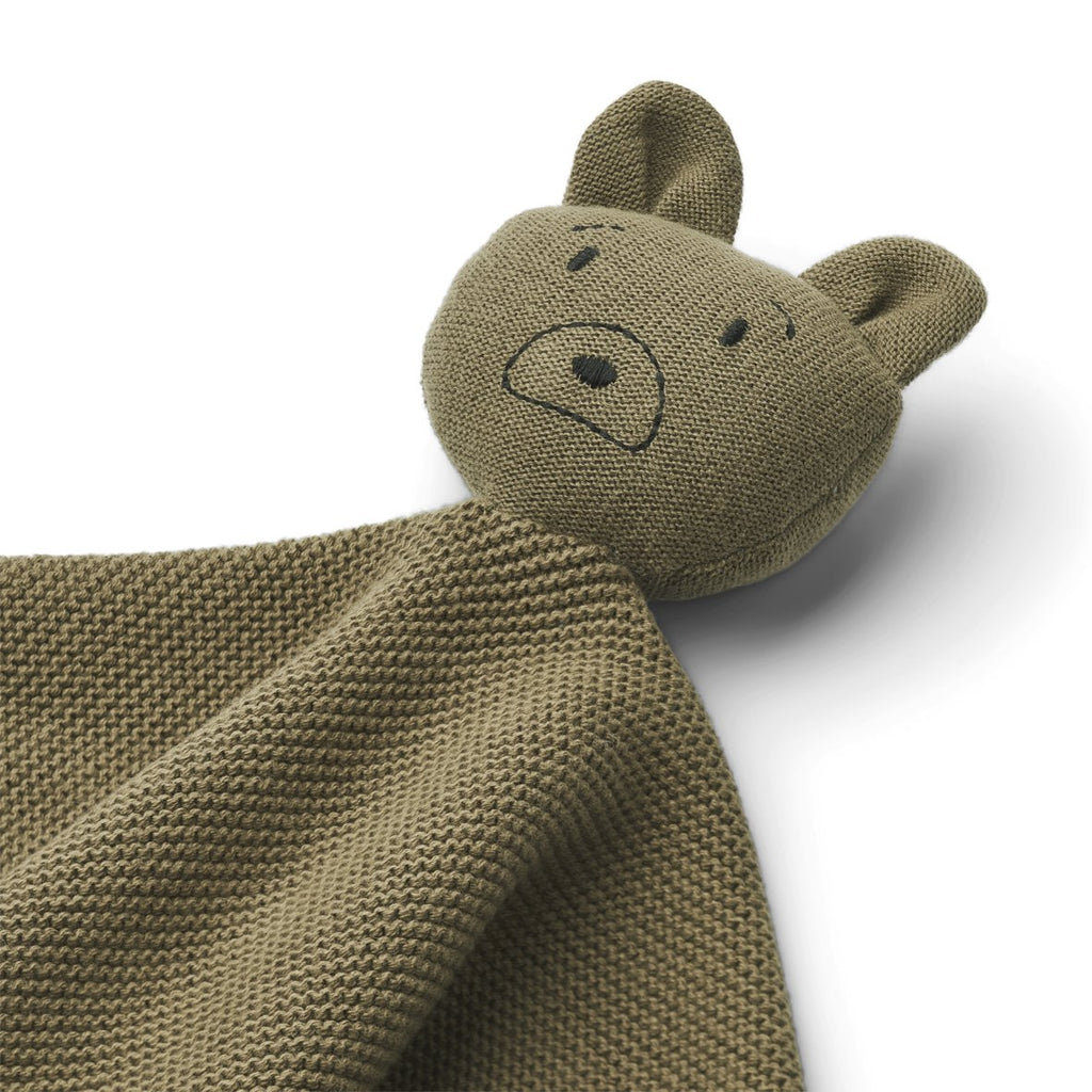 Liewood Milo knit knuffeldoekje | Mr Bear Khaki