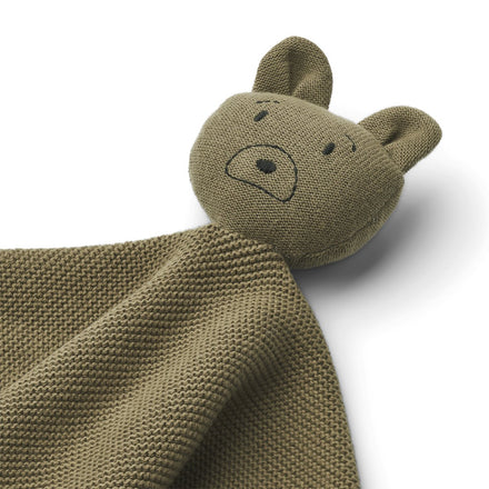 Liewood Milo knit knuffeldoekje | Mr Bear Khaki