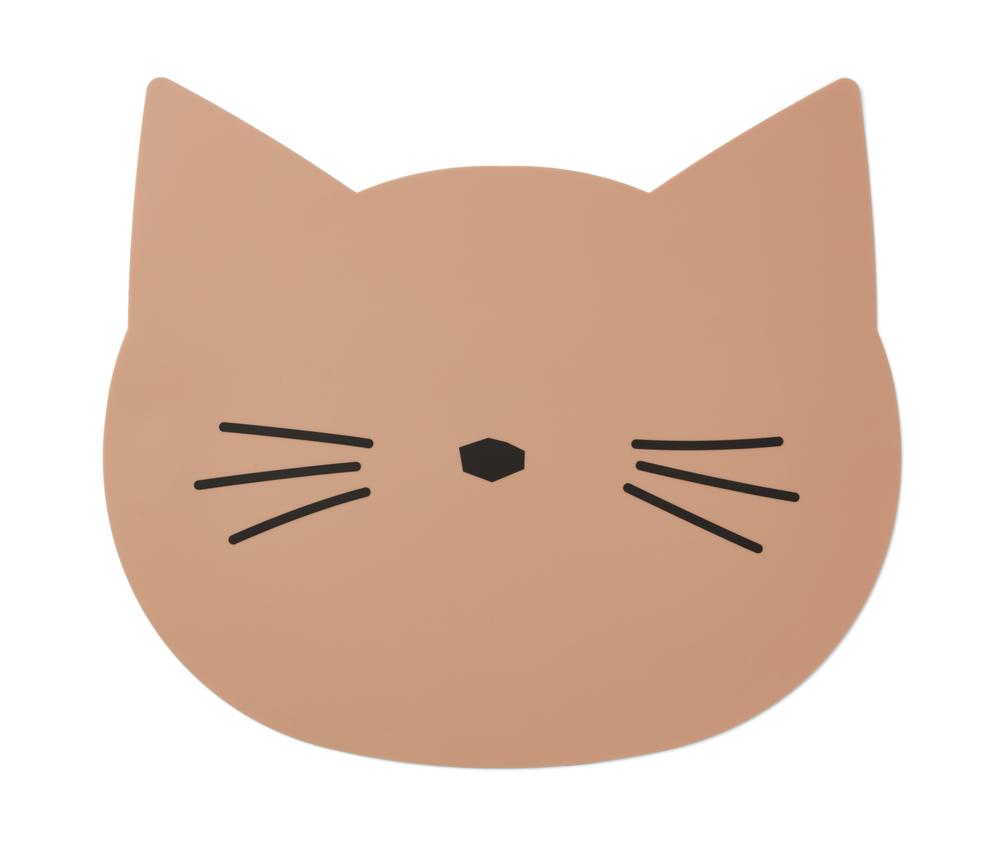 Liewood Aura Placemat | Cat Dark Rose