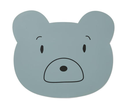 Liewood Aura Placemat | Mr Bear Blue Fog