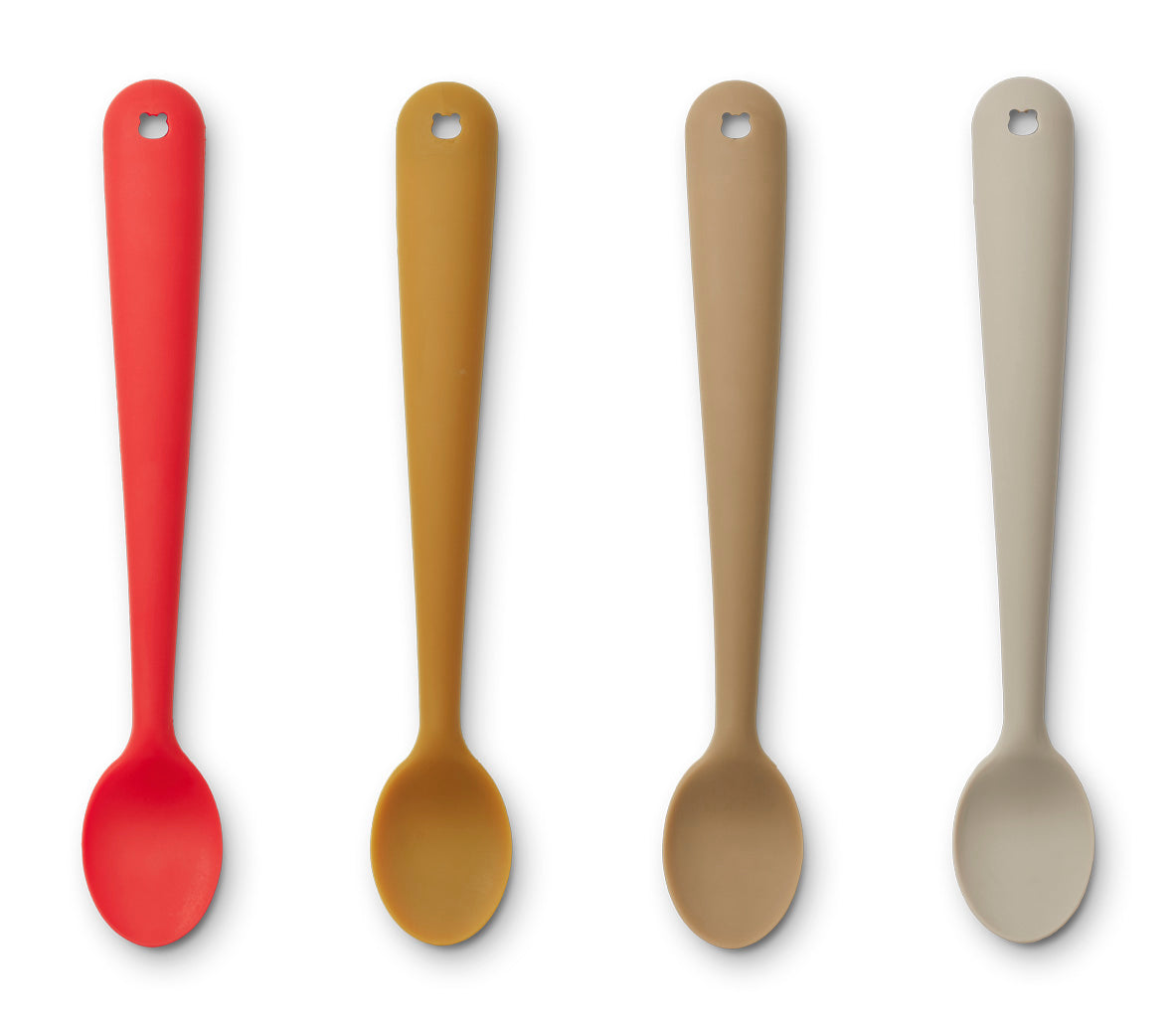 Liewood Siv Feeding Spoon 4-Pack | Apple Red Multi Mix