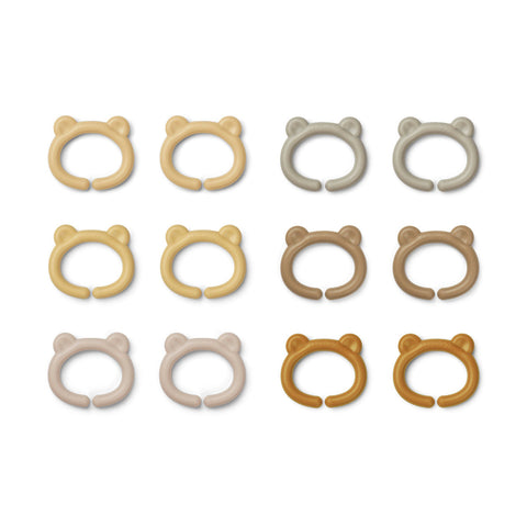Liewood Benedict Multi Ring 12-pack | Safari Multi Mix