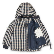 Liewood Polle Puffer Jacket | Check / Midnight Navy Multi Mix