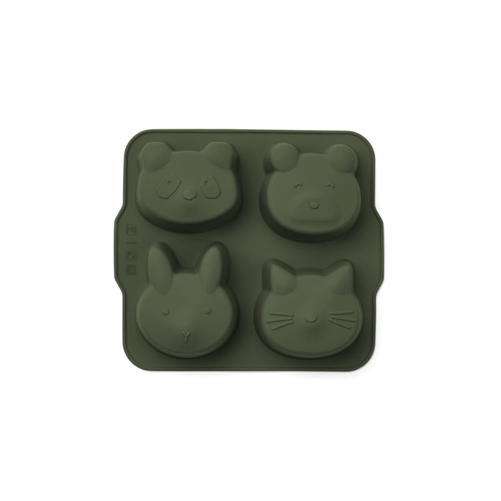 Liewood Mariam Bakvormpjes 2 pack | Hunter Green Mustard Mix