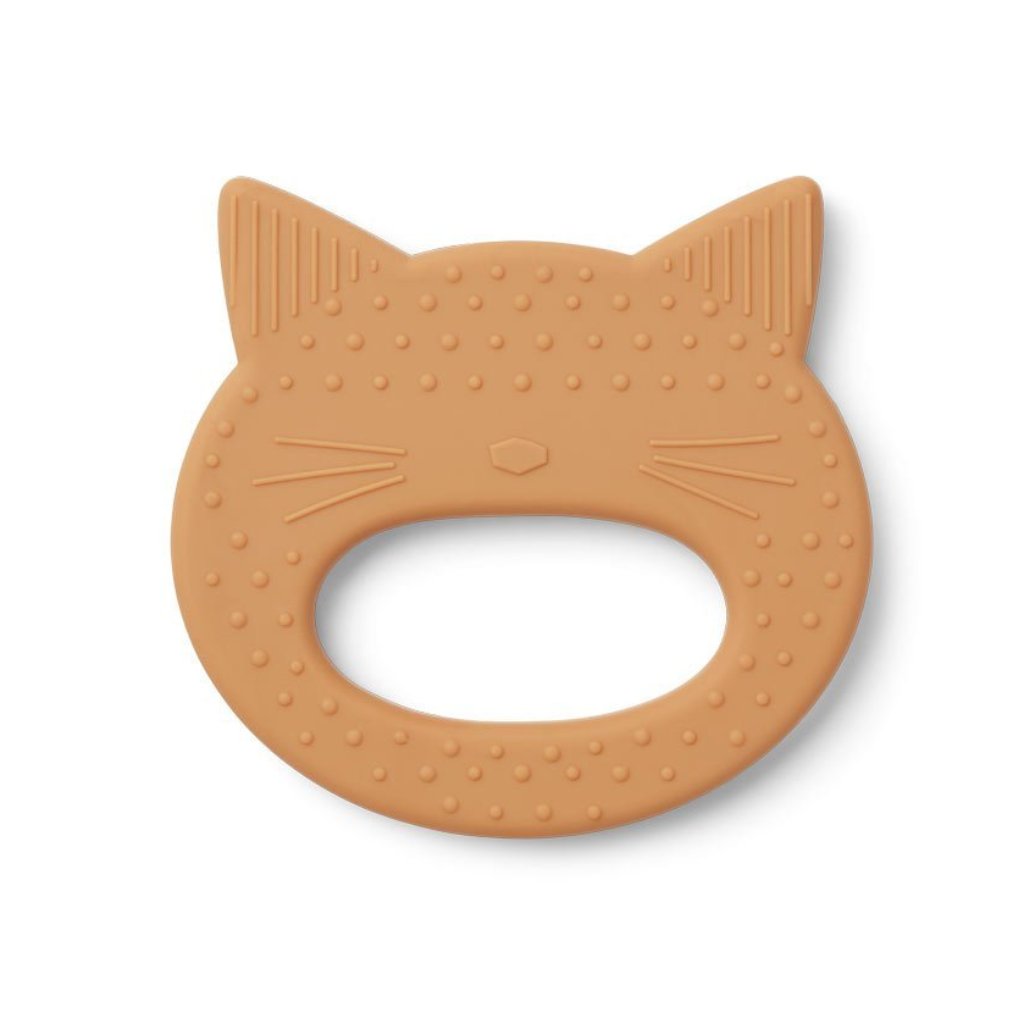 Liewood Gemma Siliconen Bijtring Cat | Mustard