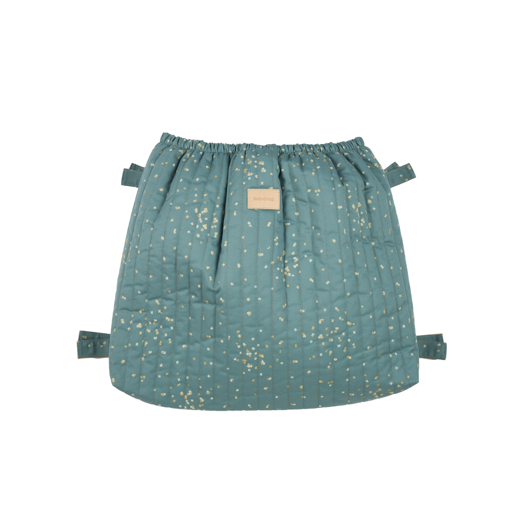 * Nobodinoz Waterproof Buggy Organizer | Gold Confetti / Magic Green