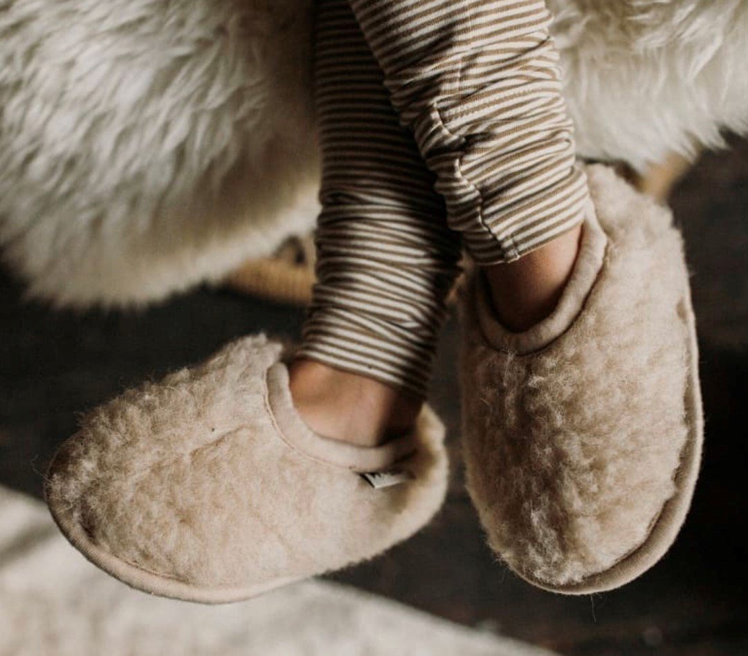* Alwero Kindersloffen Ballerina Junior met anti-slipzool | Graphite