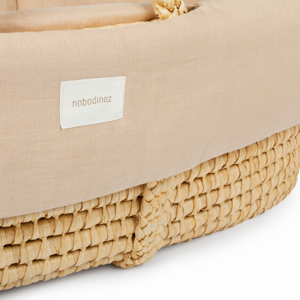 zzz Nobodinoz Padded Moses Cover Lin Français Sand *