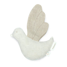 Nobodinoz Lin Français Bird Rattle 21x16cm Off White  *