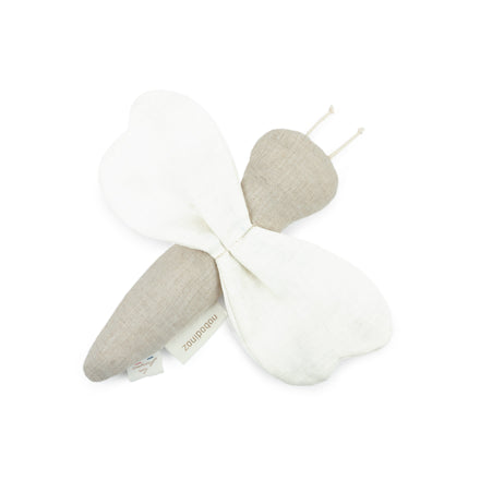 zzz Nobodinoz Lin Français Dragonfly Rattle 22x16cm Greige *