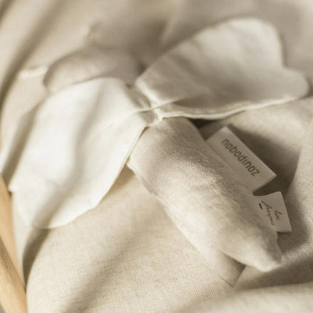 zzz Nobodinoz Lin Français Dragonfly Rattle 22x16cm Greige *