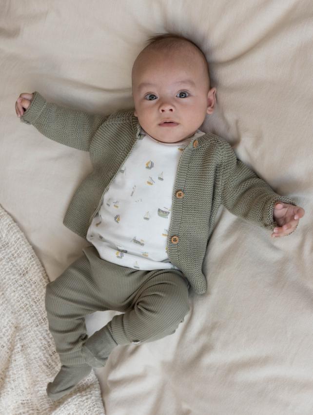 Little Dutch Vestje Knit | Olive