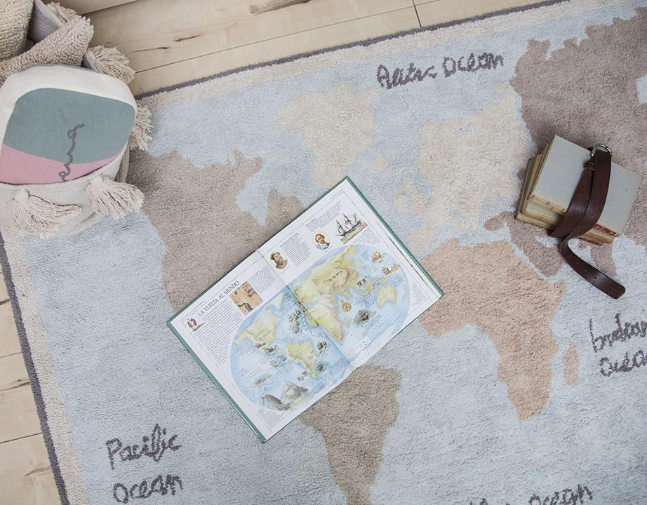 Lorena Canals machinewasbaar tapijt 140x200cm Vintage Map