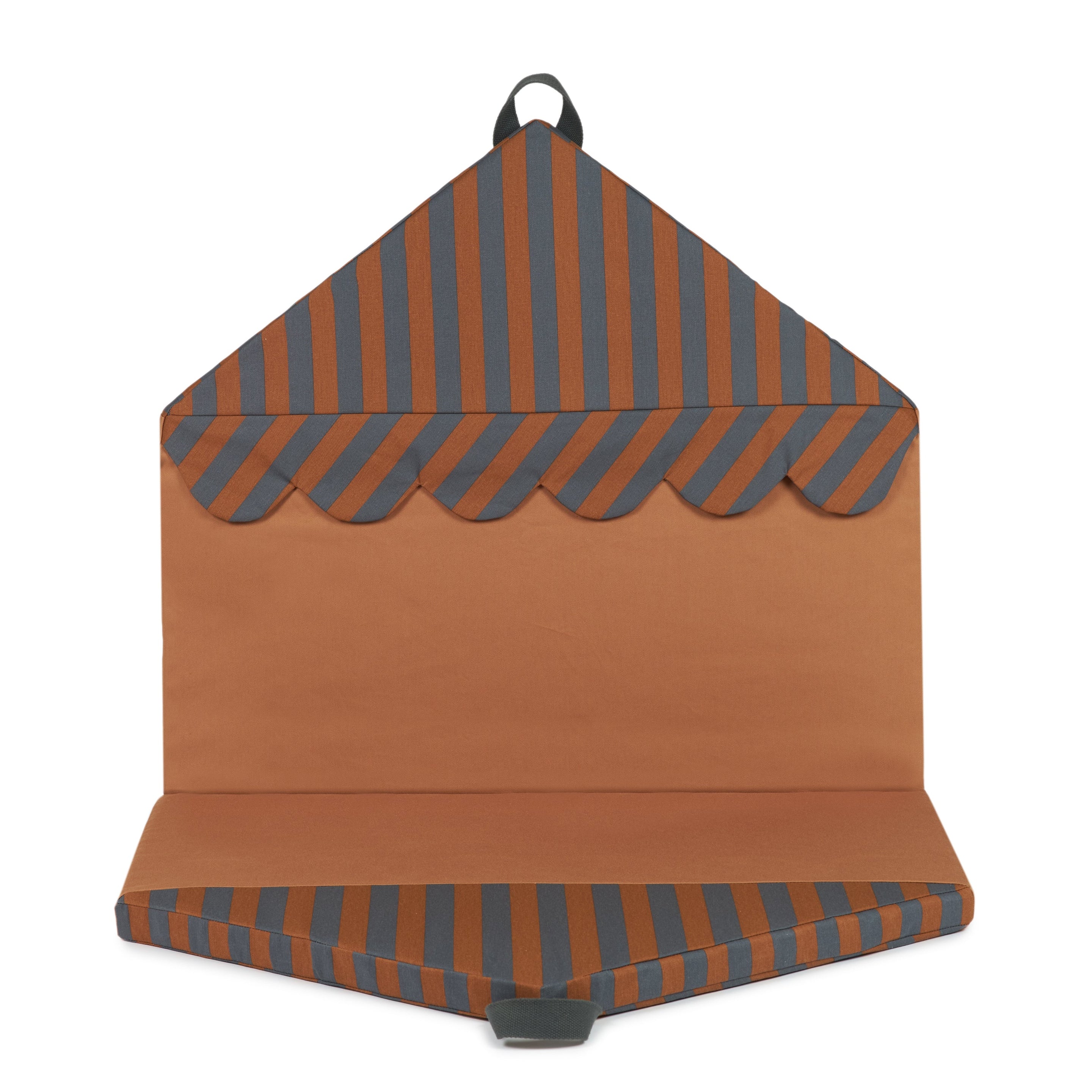 * Nobodinoz Majestic Eco Speelmatras Opvouwbaar | Blue Brown Stripes