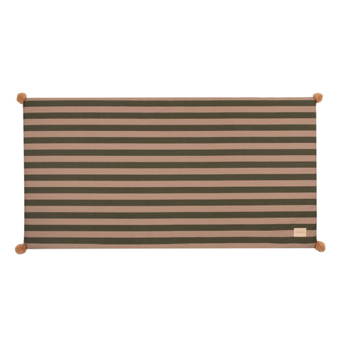 Nobodinoz Majestic Matras Eco Floor Mat | Green Taupe Stripes  *