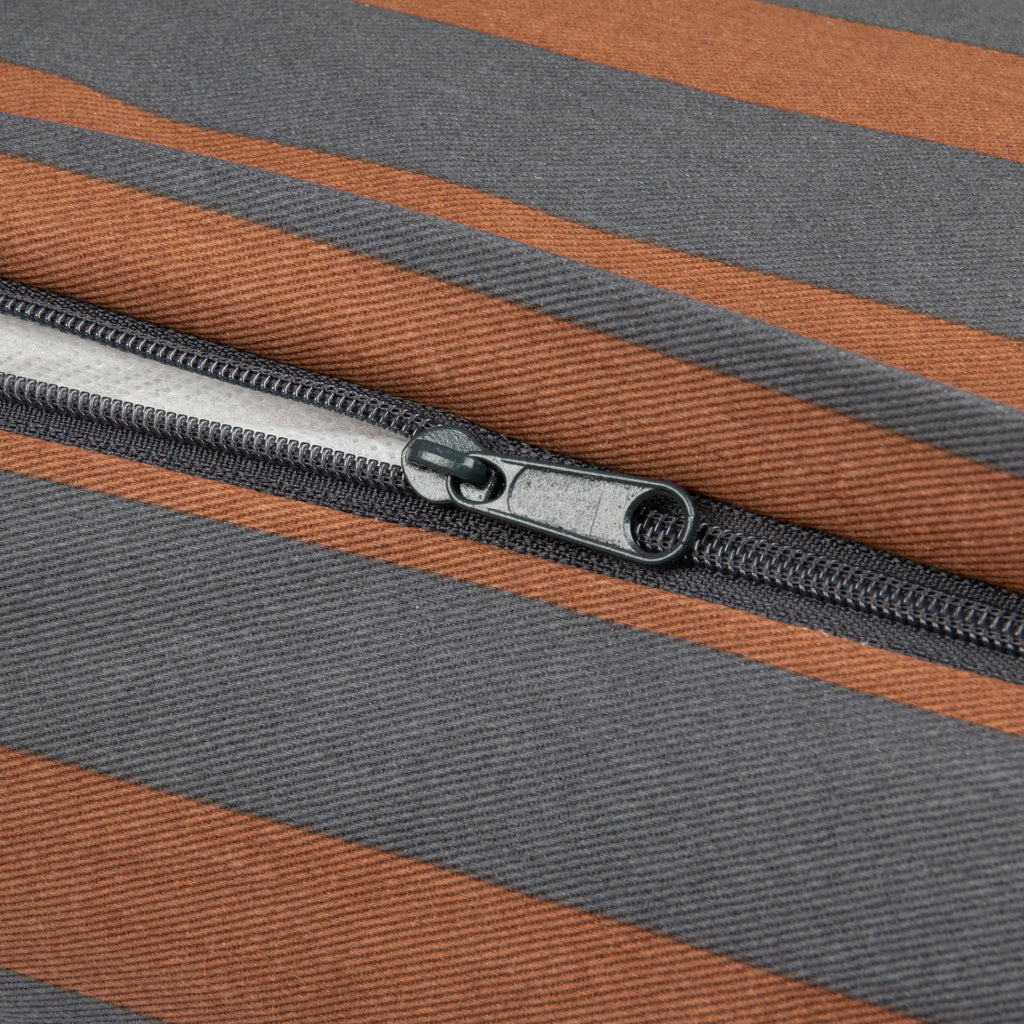 *  Nobodinoz Majestic Rechthoekig Kussen 46x27cm | Blue Brown Stripes