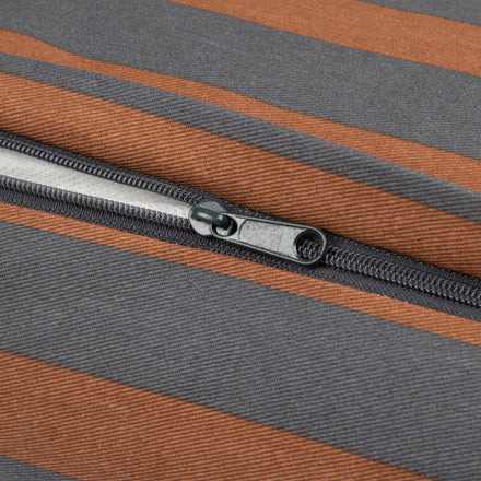 *  Nobodinoz Majestic Rechthoekig Kussen 46x27cm | Blue Brown Stripes