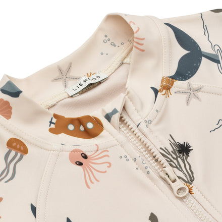 Liewood Max UV Swim UV Jumpsuit Zwempakje | Sea Creature / Sandy