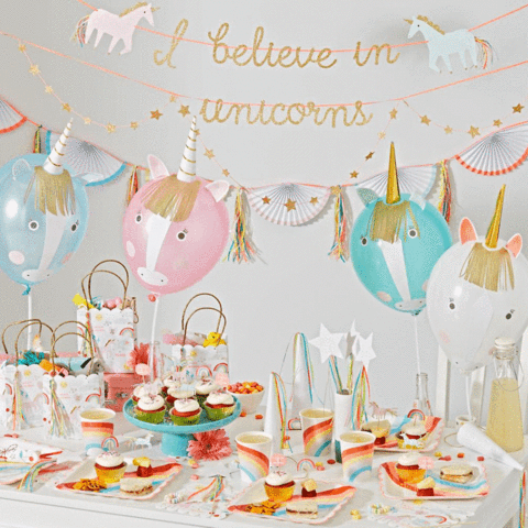 Meri Meri Balloon deco kit Unicorn - DE GELE FLAMINGO - 3