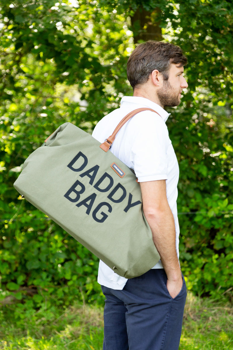 Childhome weekendtas XL Daddy Bag Canvas Kaki  *