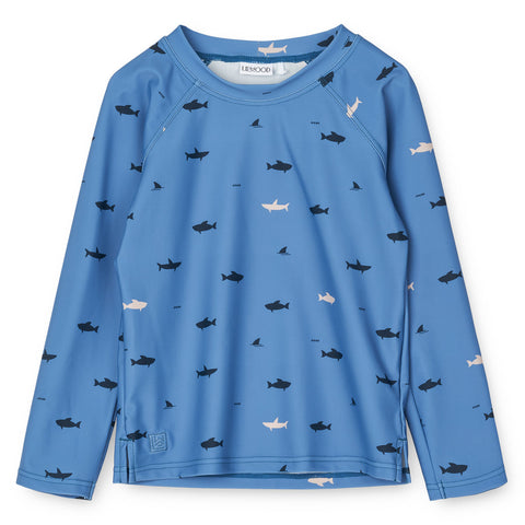 Liewood Noah UV Zwem T-shirt | Shark Riverside*