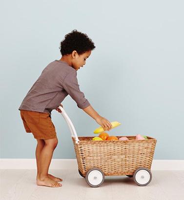 Olli Ella Strolley poppenwagen - Natural