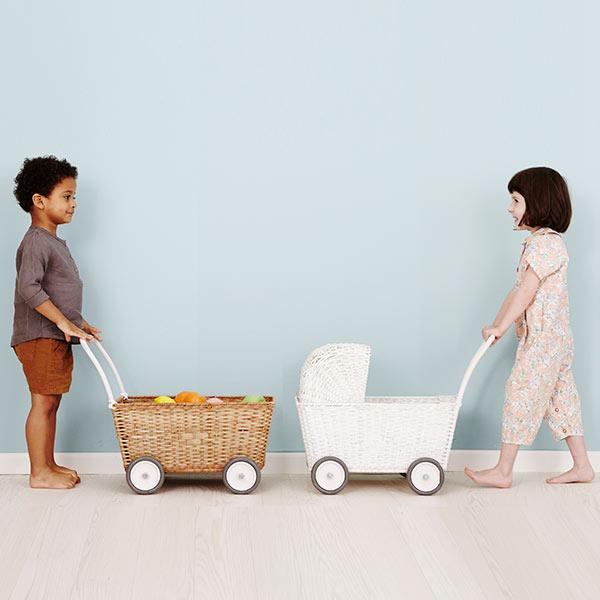 Olli Ella Strolley poppenwagen - Natural