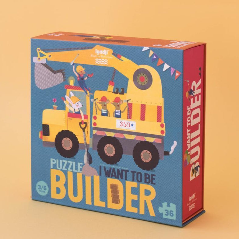 Londji Puzzel 36 stukken | I want to be...Builder
