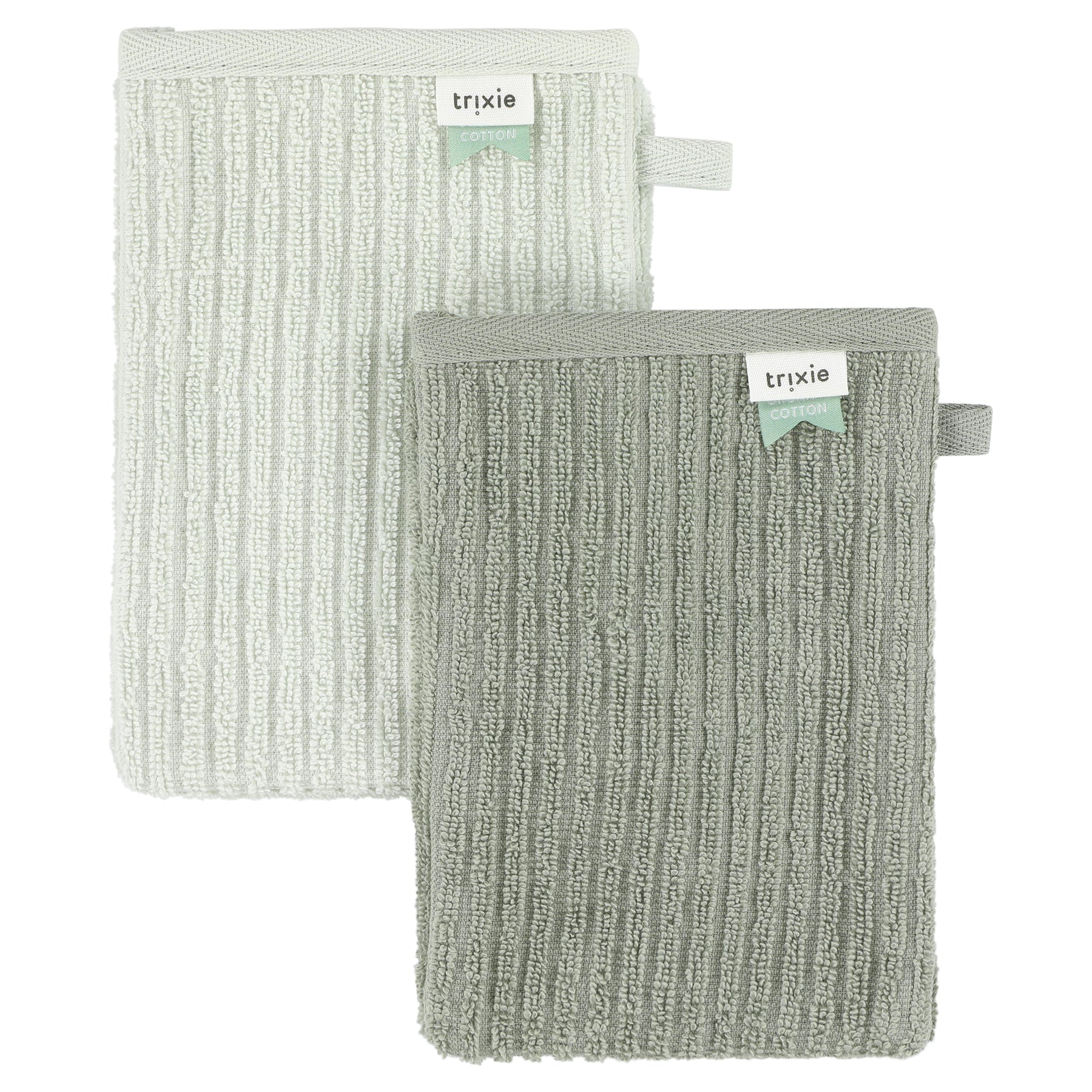 Trixie Set 2 Washandjes | Hush Olive