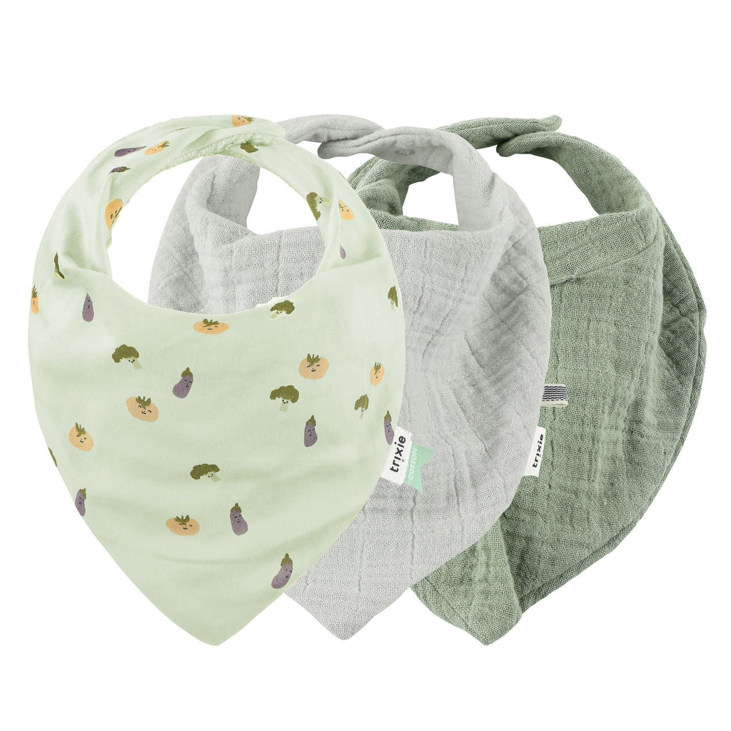 Trixie Bandana Bib Kwijlsjaaltjes 3-Pack I Friendly Vegetables