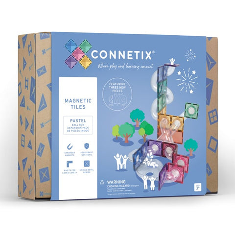 Connetix Tiles Pastel Ball Run Uitbreidingsset EU | 80 Stuks