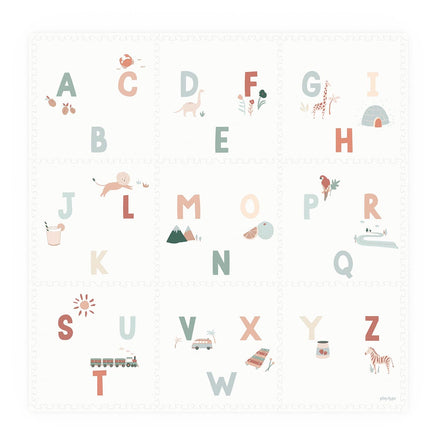 Play And Go EEVAA 2-In-1 Speeltapijt Puzzelmat & Opbergbox | Alphabet