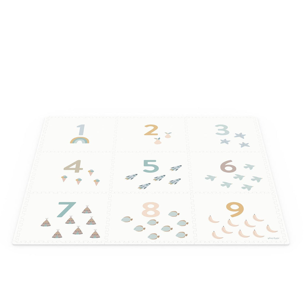 Play And Go EEVAA 2-In-1 Speeltapijt Puzzelmat & Opbergbox | Numbers / Dots