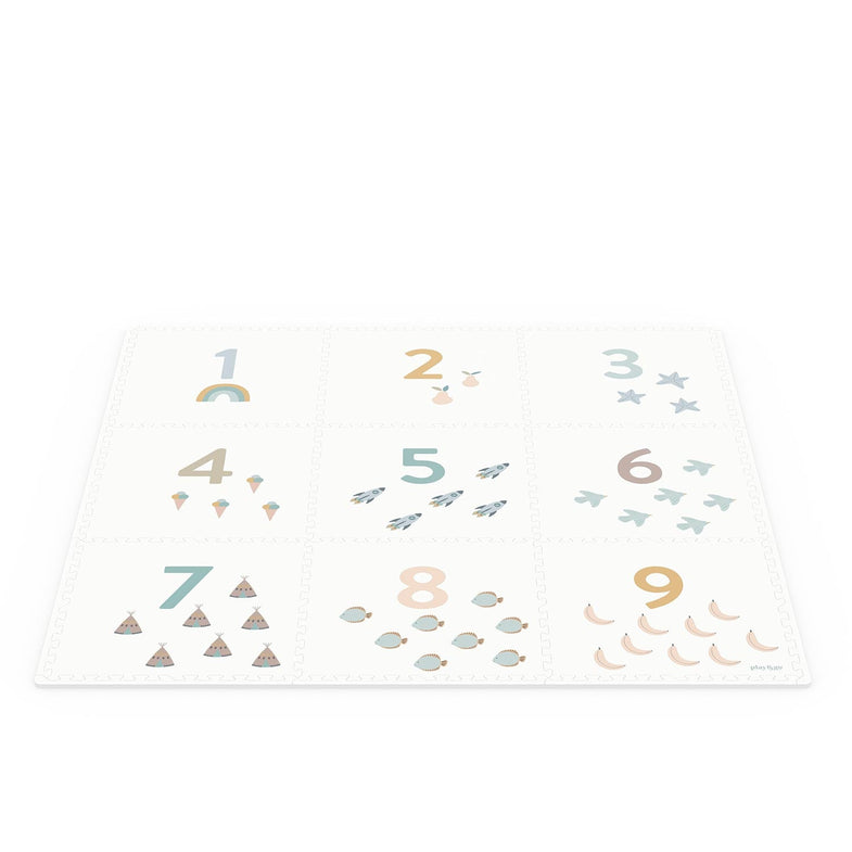 Play And Go EEVAA 2-In-1 Speeltapijt Puzzelmat & Opbergbox | Numbers / Dots