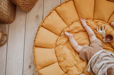 Play and go Speeltapijt Nestje Baby Bloom | Mustard Chai Tea