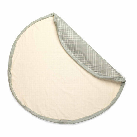 Play and go Opbergzak Organic | speelmat Grid Green