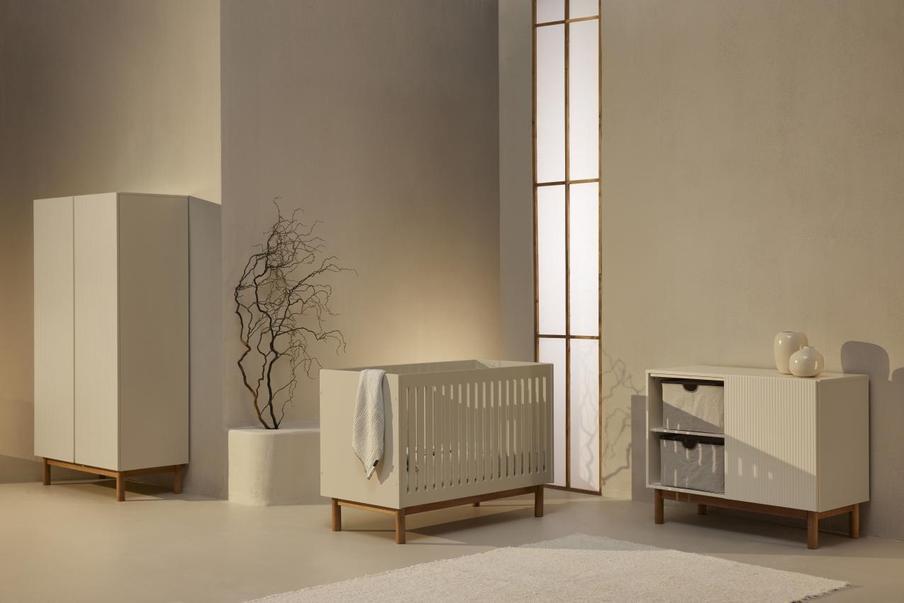 Quax Babybed Mood Meegroeibed 140x70cm | Clay