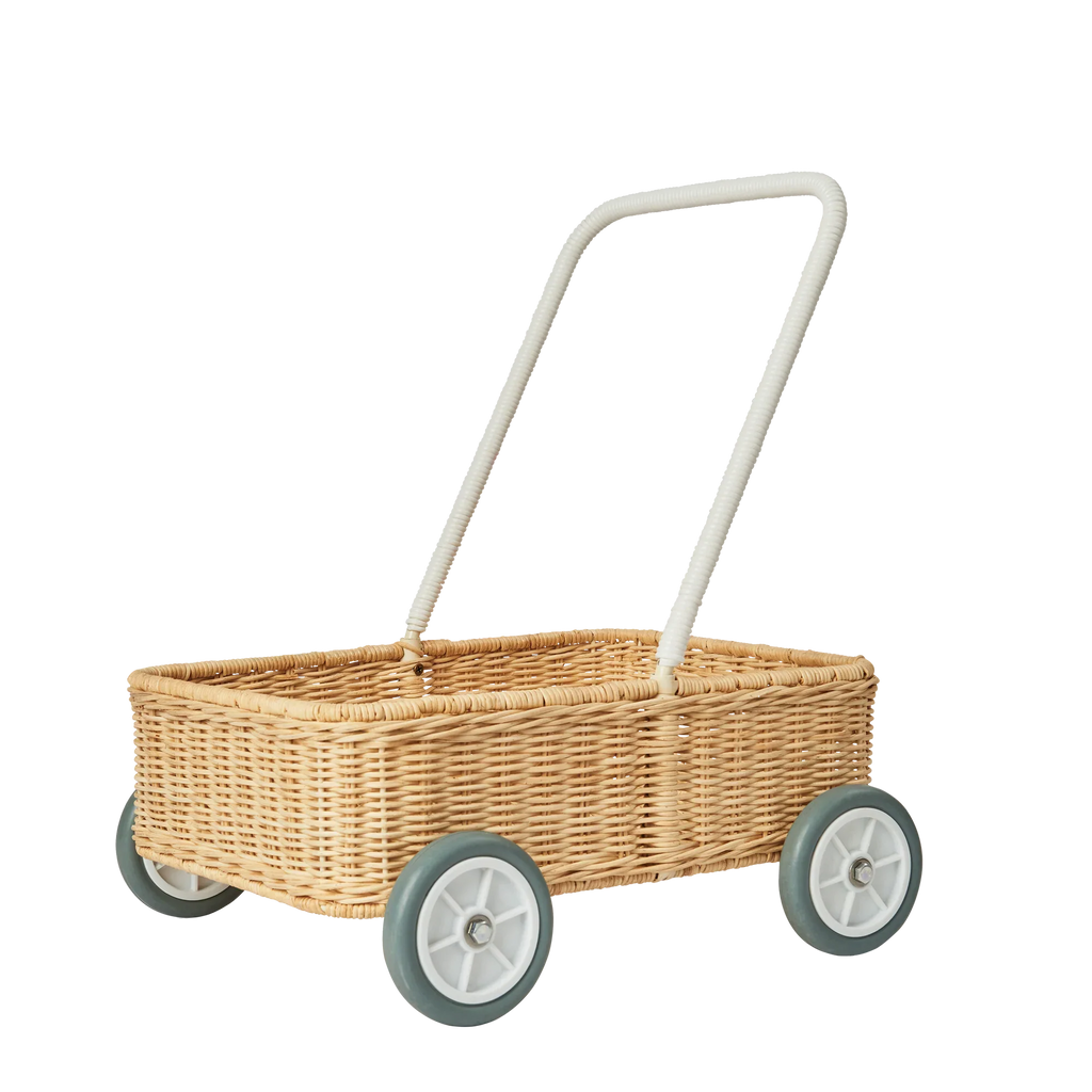 Olli Ella Rattan Wamble Walker Wagon *