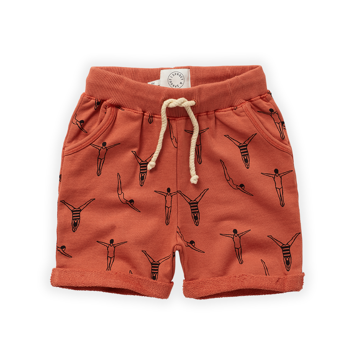 Sproet & Sprout Sweat Shorts | Swimmers Tuscany Red  *