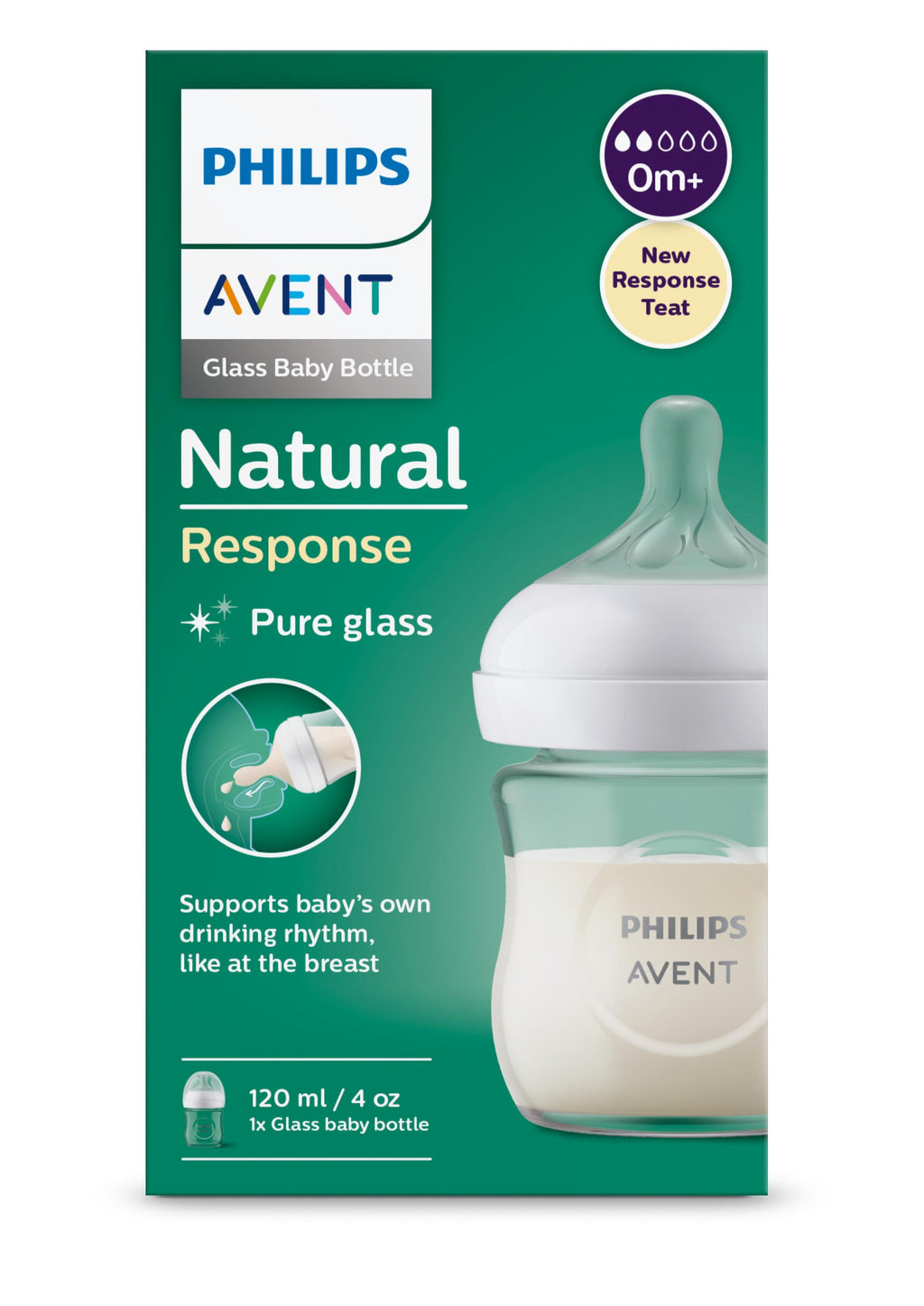 Avent Natural 3.0 Zuigfles SCY930/01 120ml | Glas