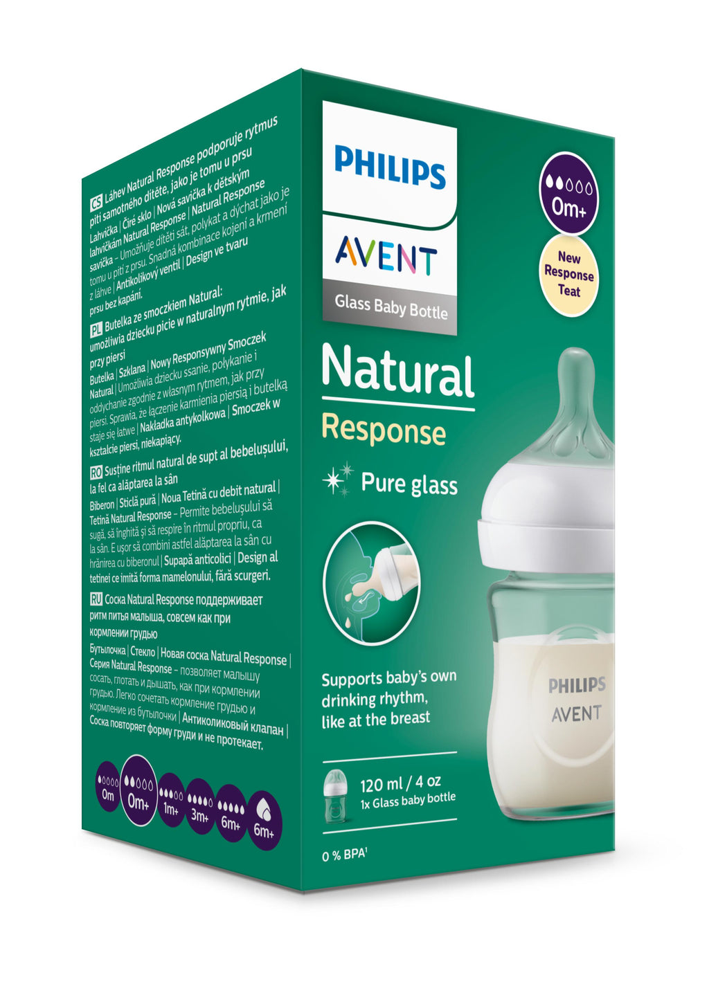 Avent Natural 3.0 Zuigfles SCY930/01 120ml | Glas