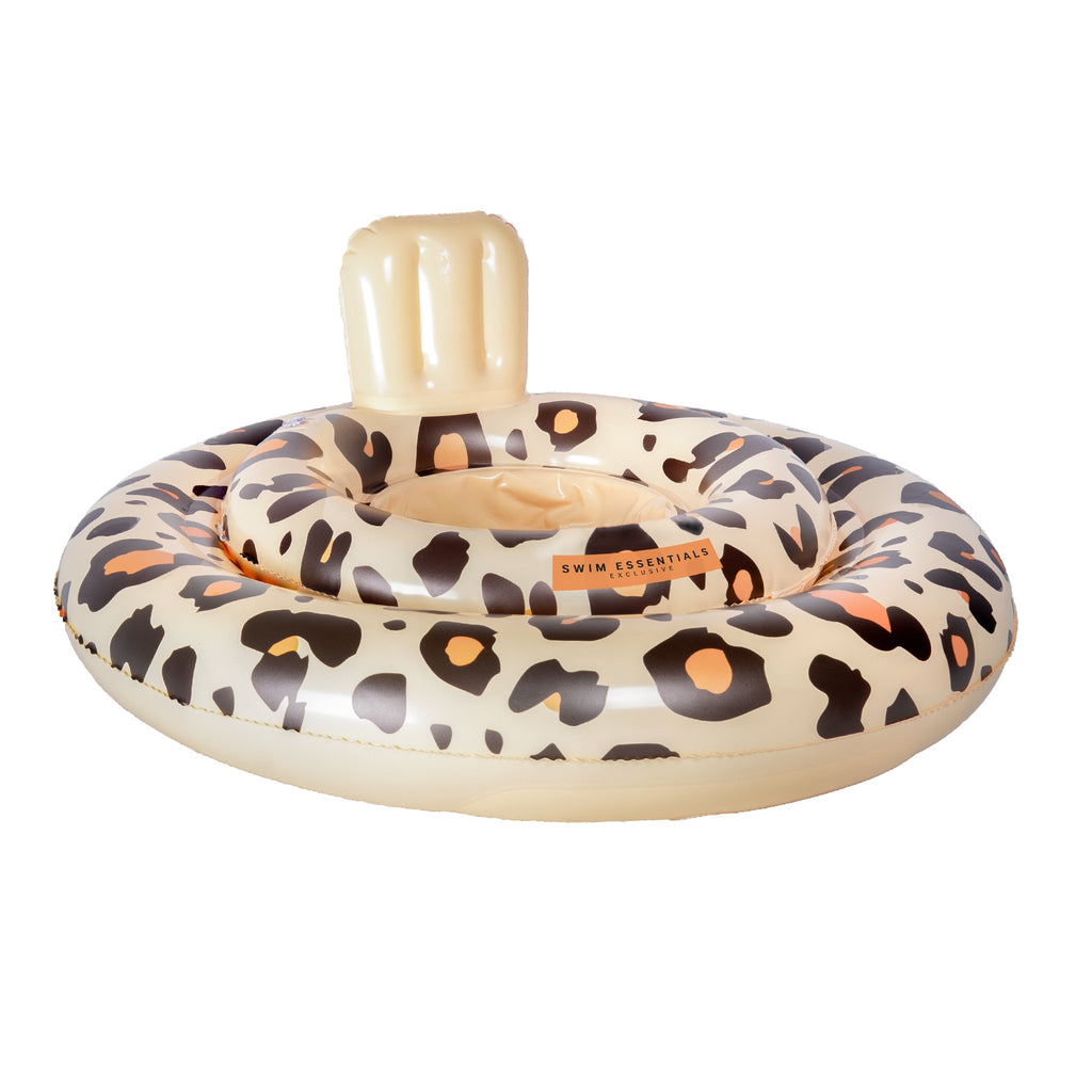 Swim Essentials Baby Swim Seat 0-1 jaar | Beige Leopard*