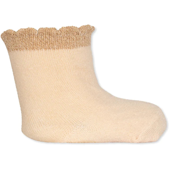 Konges Sløjd set van 2 paar sokken met lurex - mon cheri/shifting sand *