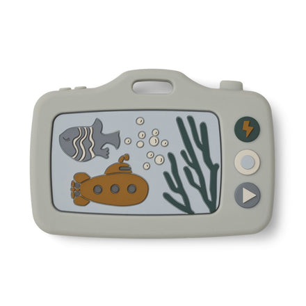 Liewood Steven Siliconen Camera | Sea Creatures Blue Mix