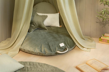 * Nobodinoz Sahara Pouffe | Olive Green