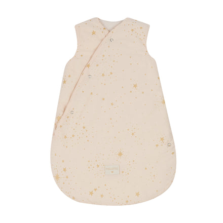 *  Nobodinoz Snowy Warm Winterslaapzak 0-6M | Gold Stella / Dream Pink
