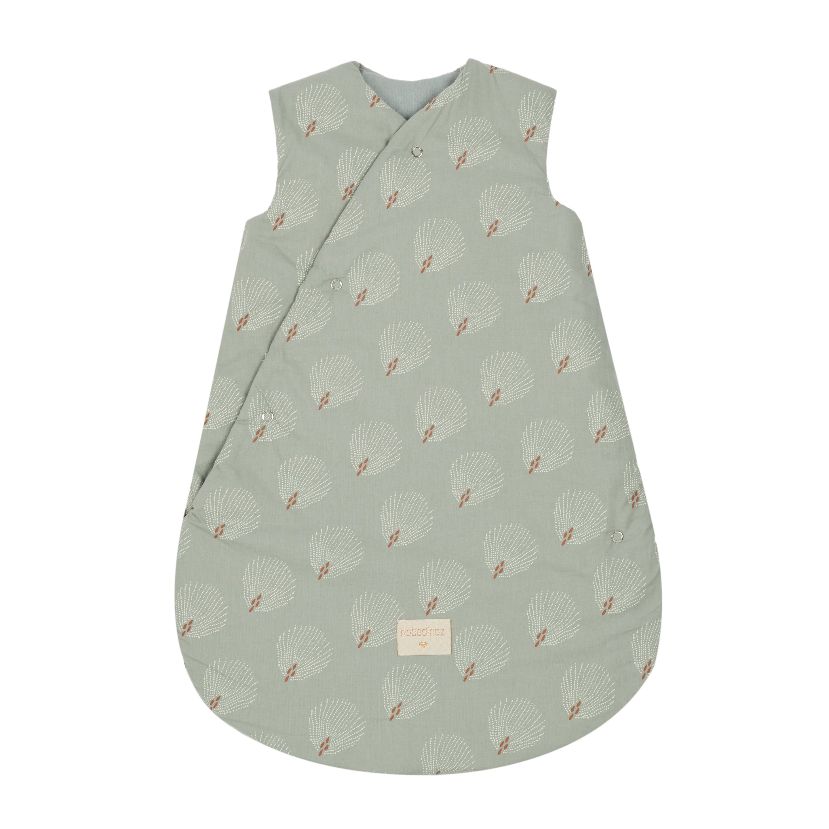 *  Nobodinoz Snowy Warm Winterslaapzak 0-6M | White Gatsby / Antique Green