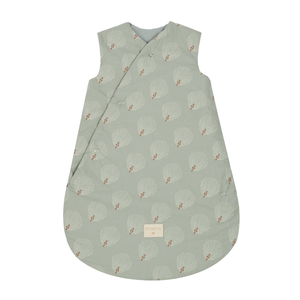 *  Nobodinoz Snowy Warm Winterslaapzak 0-6M | White Gatsby / Antique Green